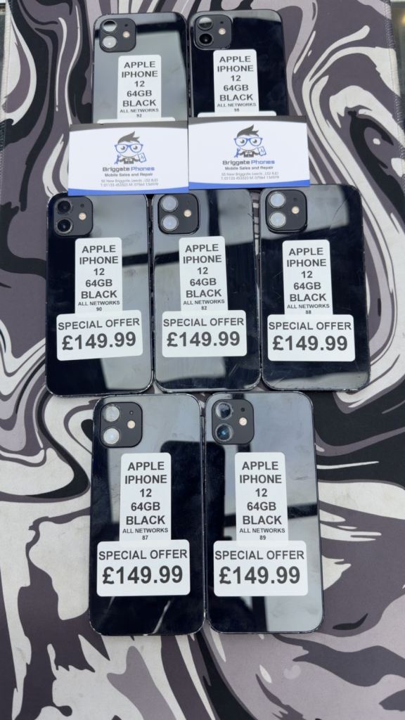 APPLE IPHONE 12 64GB UNLOCKED ALL NETWORKS ONE YEAR WARRANTY 