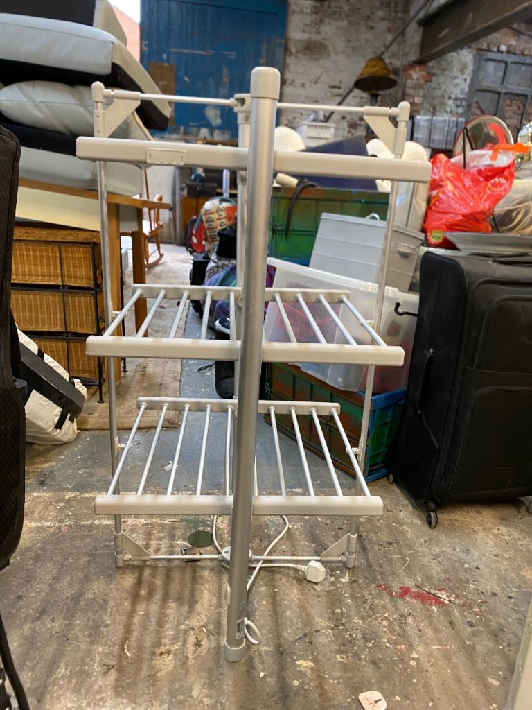 White Electric Heated Clothes Dryer Airer – Good Condition