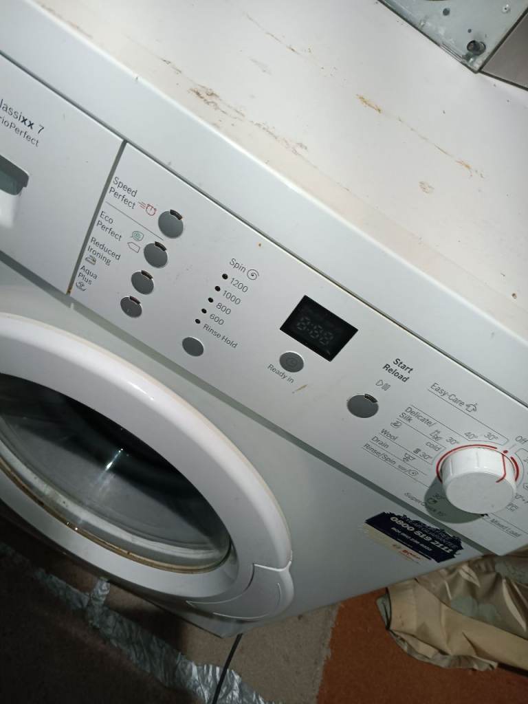 Bosch classic Vario sensors washing machine 1200rpm and awork horse - Quite.