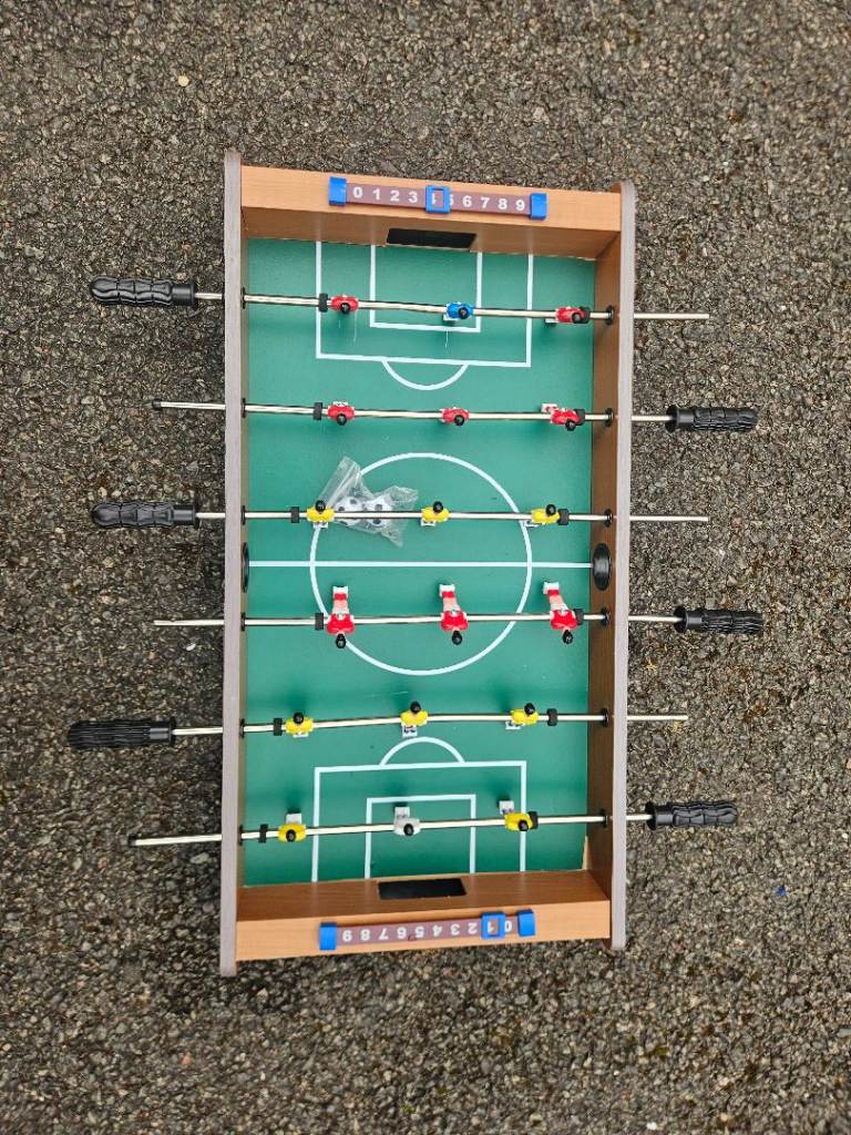 Mini tabletop football game 