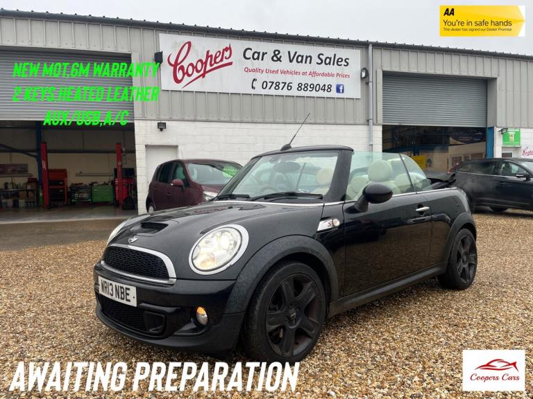 2013 MINI Convertible 1.6 Cooper S 2dr CONVERTIBLE Petrol Manual