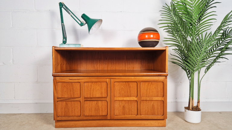 Nathan Vintage Mid Century Medium Teak Compact Sideboard Entertainment Unit PG120