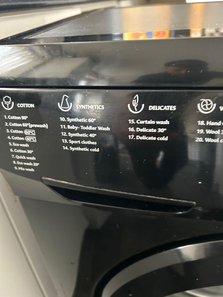 Bush Black Washing Machine F721QB – Good Working Order