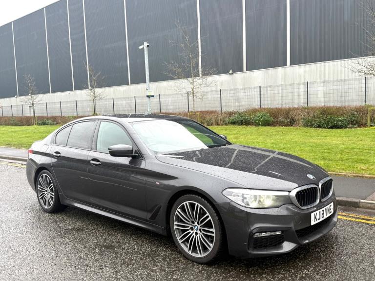 2018/18 BMW 520D M SPORT AUTOMATIC 190 PS-GREY/BLACK LEATHER-FACELIFT MODEL LCI!