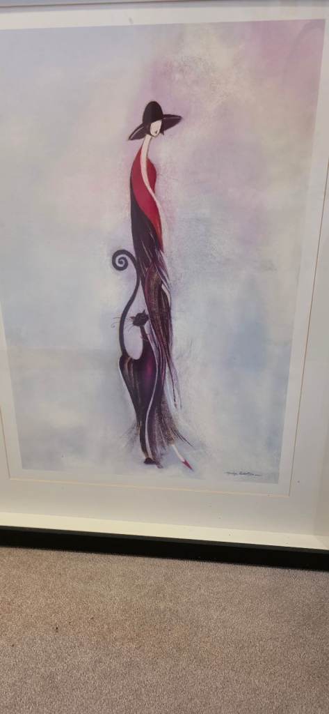 Marilyn Robertson 'Feline II' Framed Art Print - Excellent Condition
