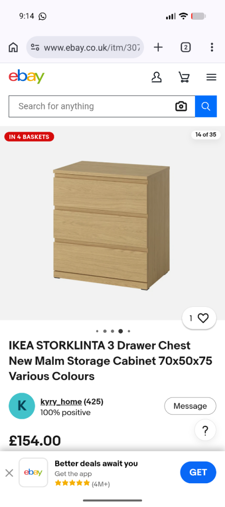 Brand new in box IKEA drawers