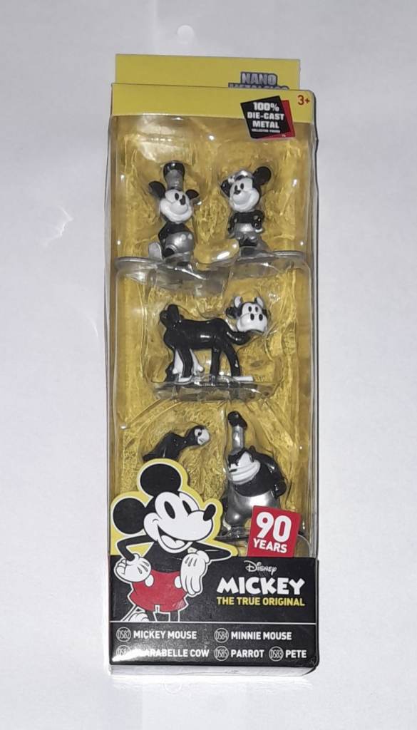 Disney Mickey Mouse 90 Years Nano Metalfigs – Die-Cast Figures Set