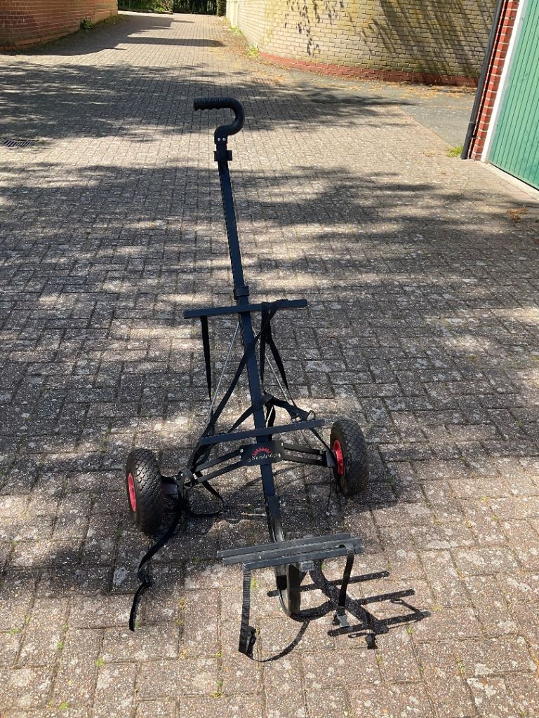 Sundridge Fishing box/Golf Trolley - Folding construction with fastening straps 