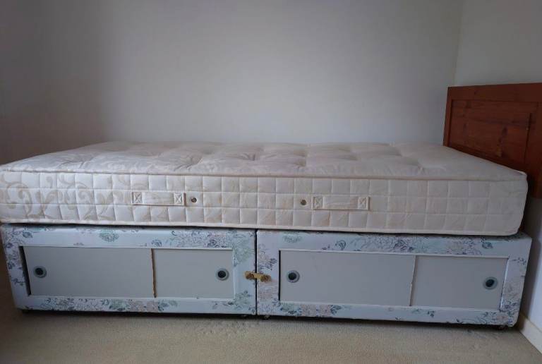 Extra long Single Divan Bed for people over 6ft– Good Condition
