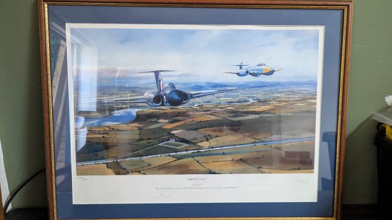 Framed Aviation Print "PHOTO CALL" - Limited Edition, Signed