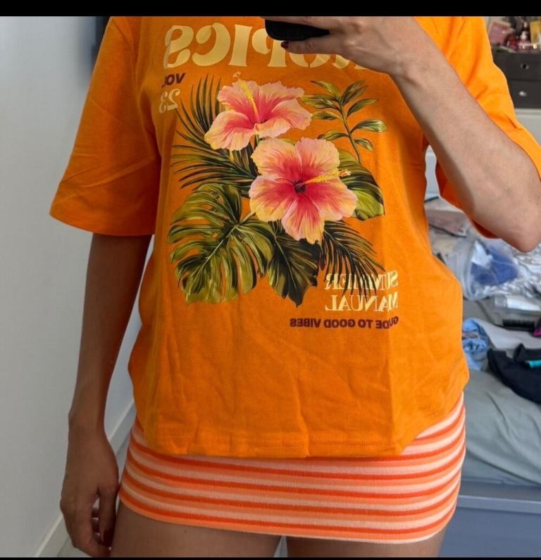 Summer Top and Skirt Bundle – Orange, New