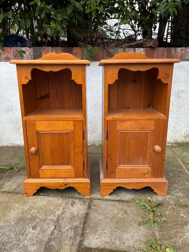 Pine Bedside Tables x 2