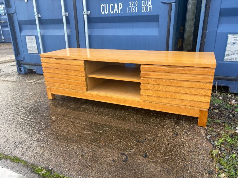 Solid Oak TV Unit