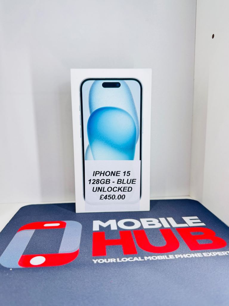 image for IPhone 15 - 128GB - Blue - Unlocked - New