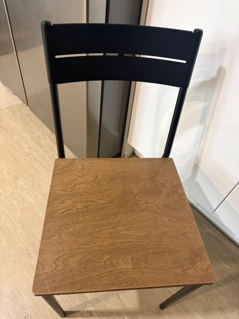 IKEA SANDSBORG Dining Chair – Black and Wood, Good Condition