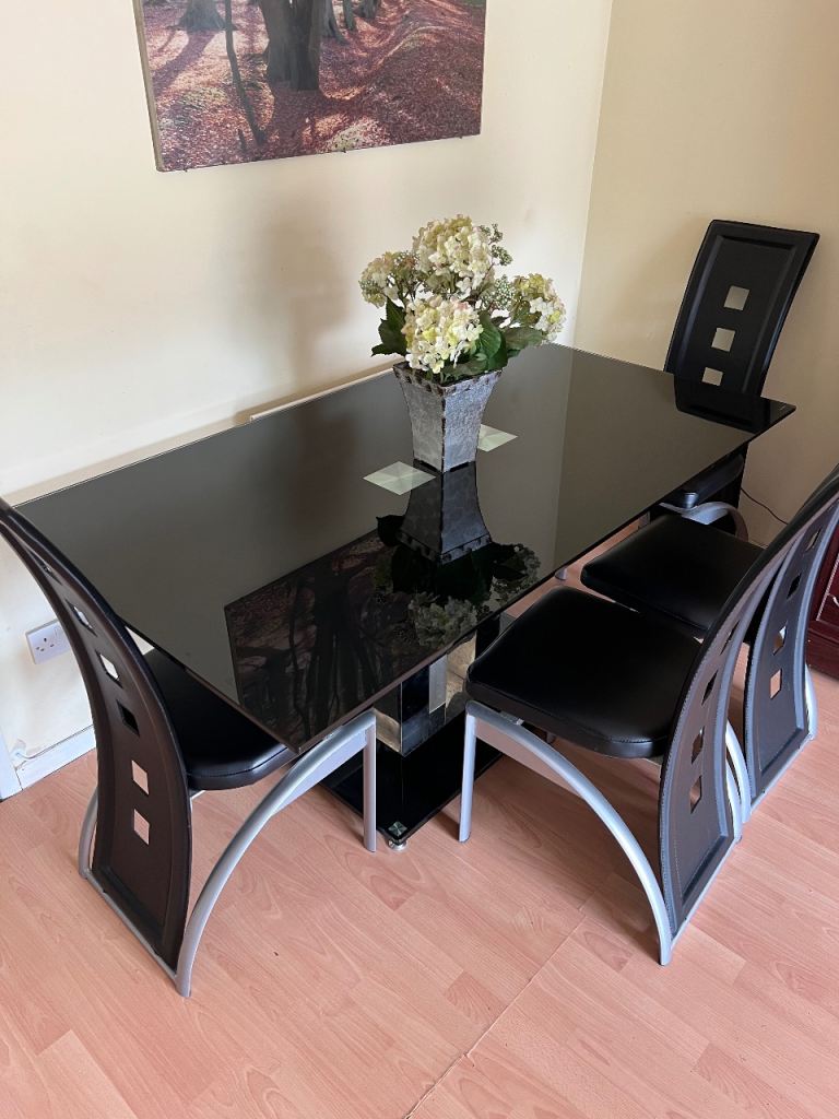 Dining table and chairs