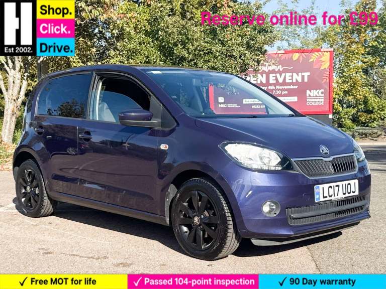 2017 Skoda Citigo 1.0 MPI Colour Edition 5dr HATCHBACK PETROL Manual