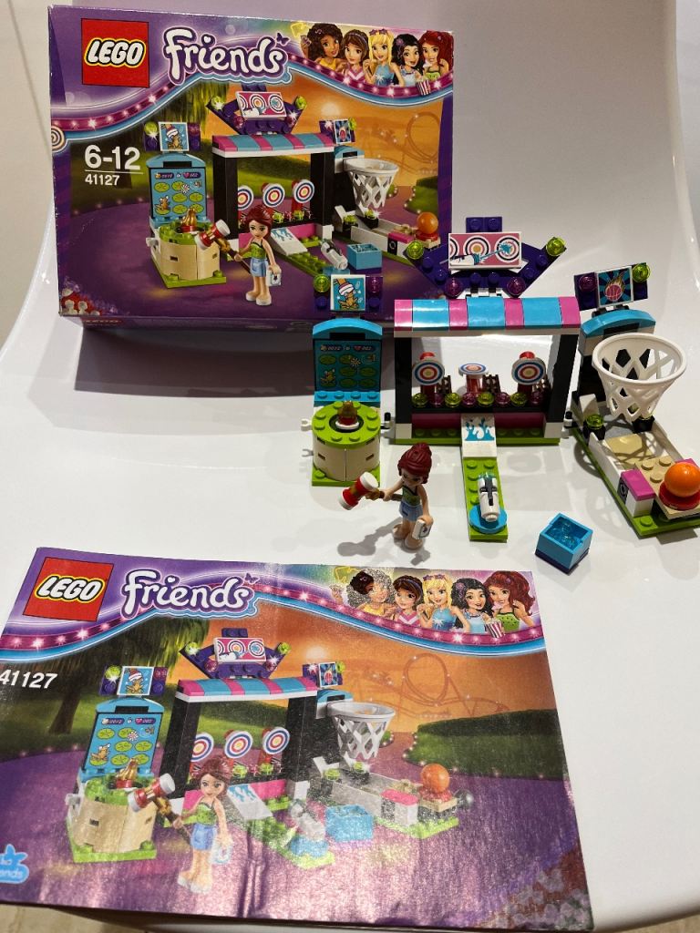 Lego Friends Amusement Park Arcade 41127 Set Complete Boxed As New 