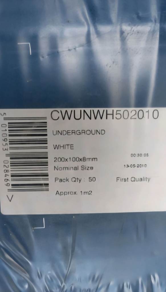 Brand New white Subway tiles