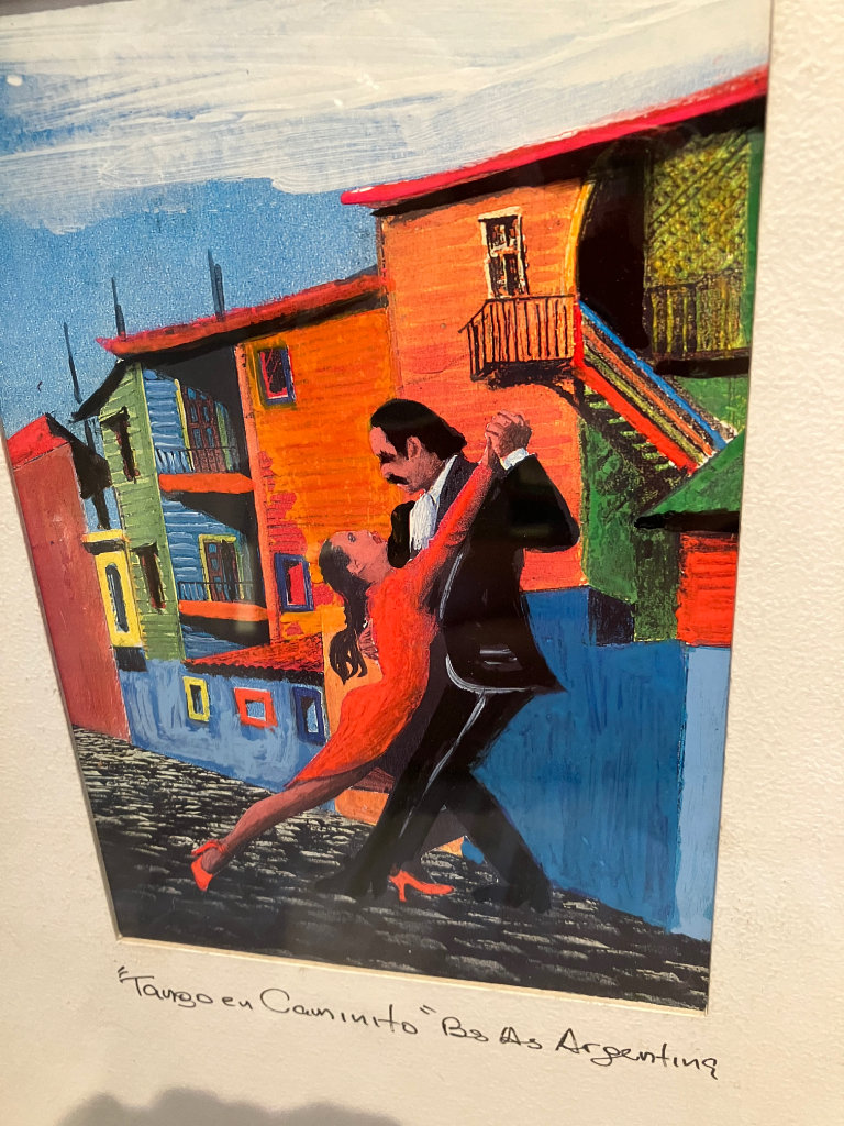 Small framed Argentinian print 
