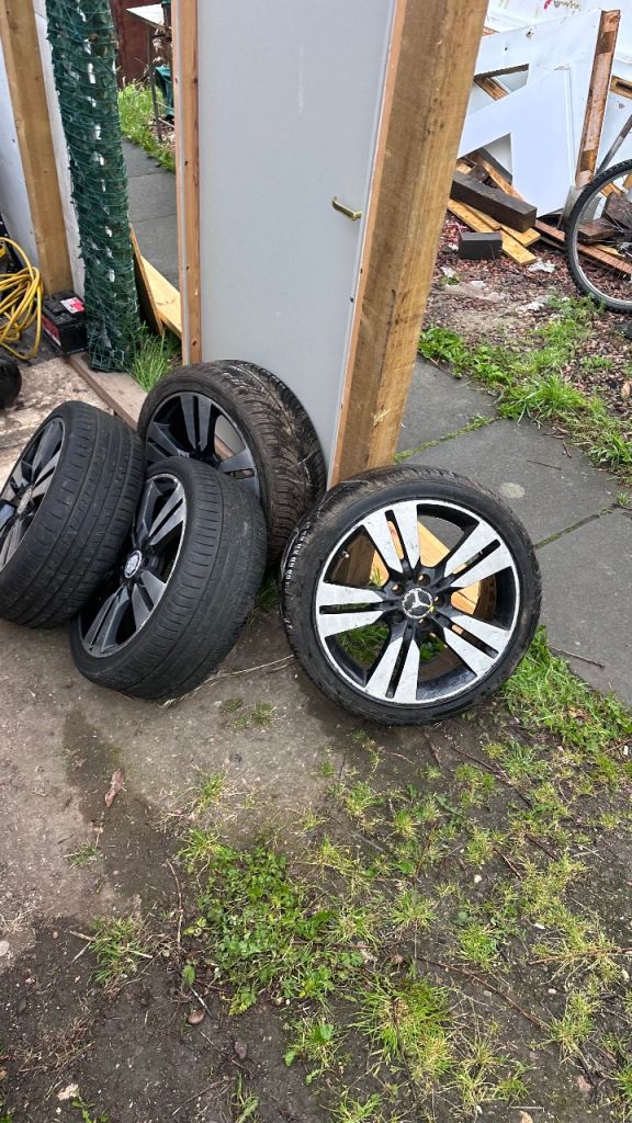 5x112 Alloy Wheels with New Tyres