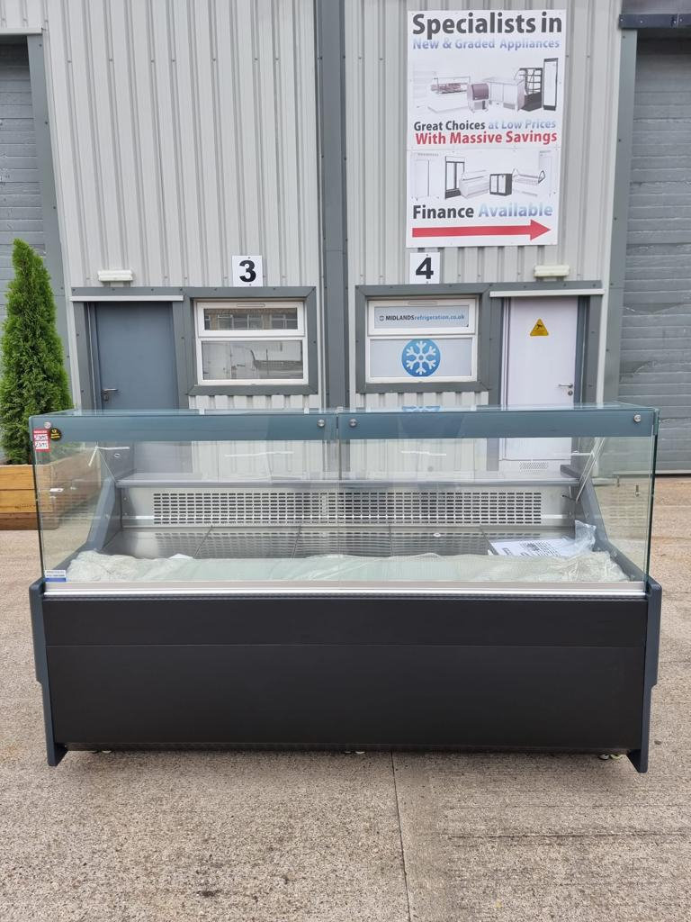 1.6m Meat Display Serve Over Display Cold Counter Commercial Fridge Deli Fridge Salad Chiller