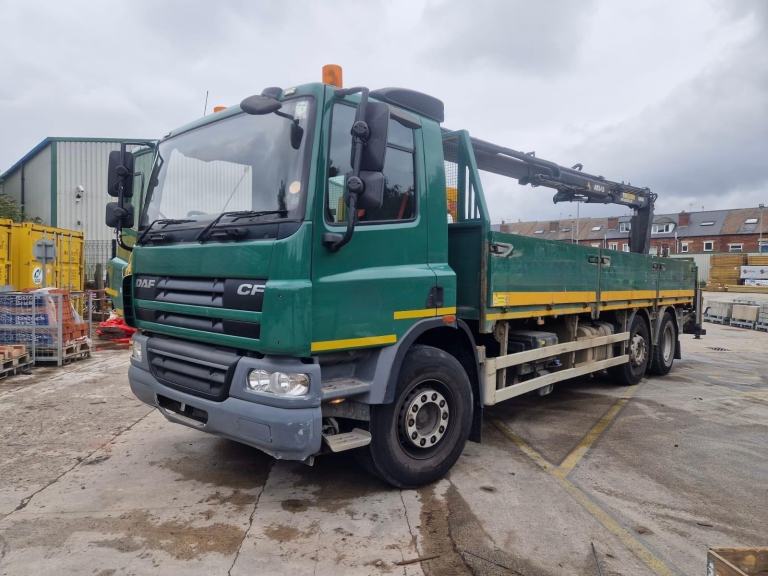 2012 DAF CF 75.310 26T DROPSIDE WITH ATLAS 135.2E CRANE