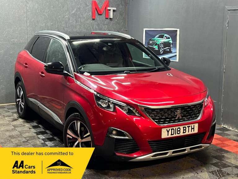 2018 Peugeot 3008 1.2 PureTech GT Line Euro 6 (s/s) 5dr HATCHBACK Petrol Manual