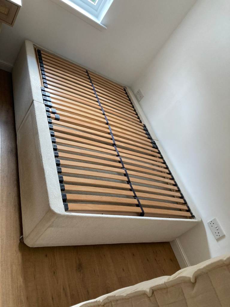 Free Double Bed + Mattress with Skirt Sheet, Cover, and Underneath Storage