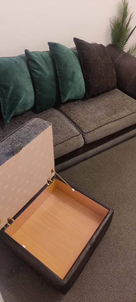 3 Seater Sofa Bed + Footstall - selling due to moving abroad