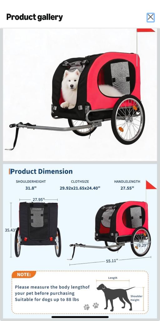 Dog Trailer for bike 