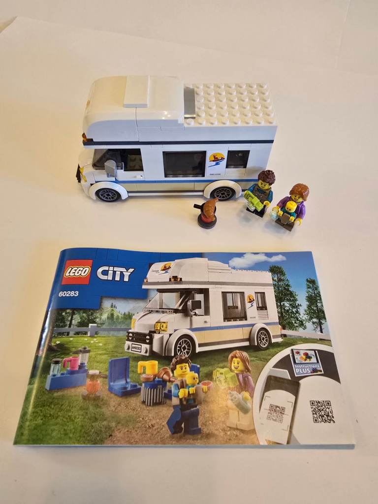 LEGO - Genuine - 60283 Holiday Camper van and 60057 Camper van and 60182 Pickup and Caravan