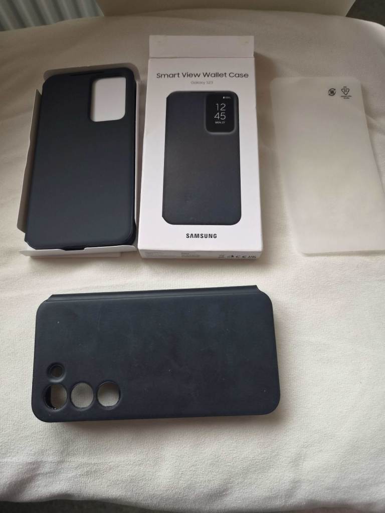  Two / 2 Genuine Samsung S23 Smart View Wallet Cases - One brand new, one used