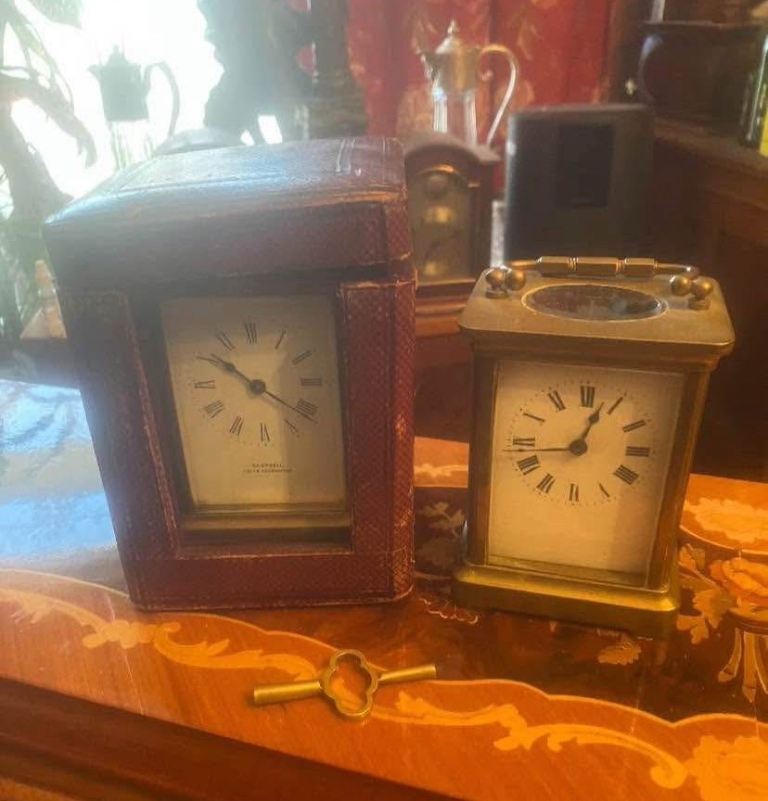 2 ANTIQUE CARRIAGE CLOCKS 