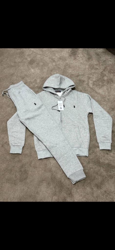 Ralph Lauren cotton zip up men’s tracksuits Black Grey Navy