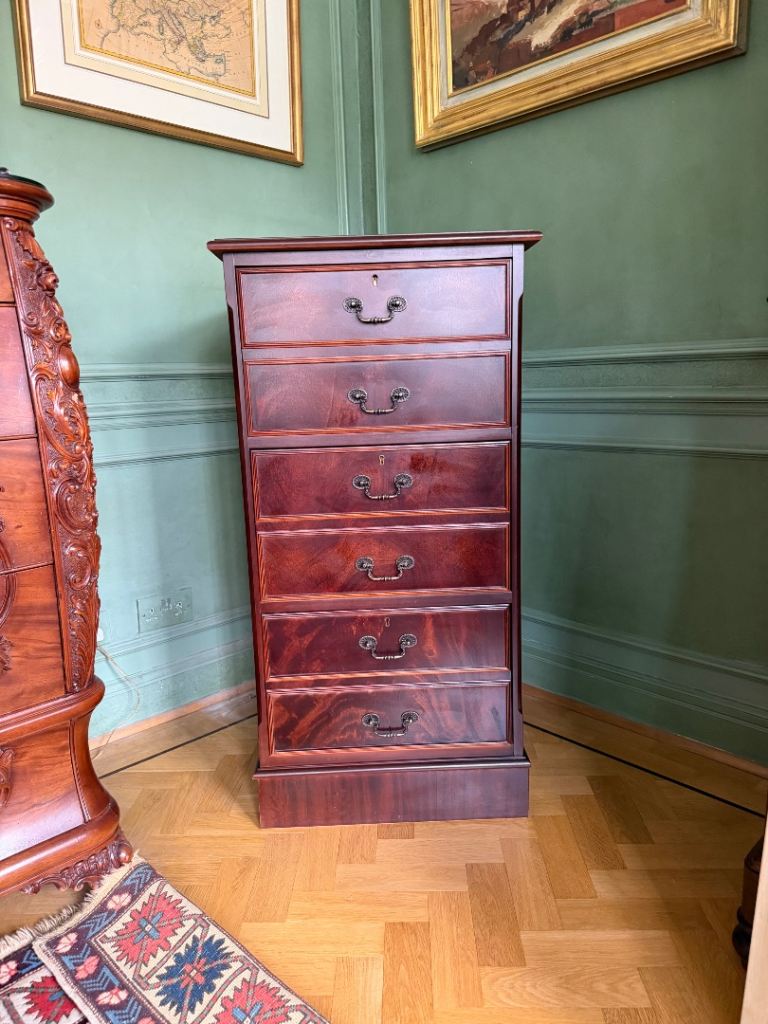 Mahogany filing cabinet