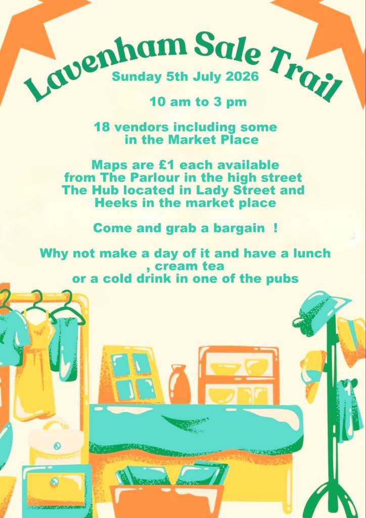 The Lavenham sale trail Sunday 5th July 2026