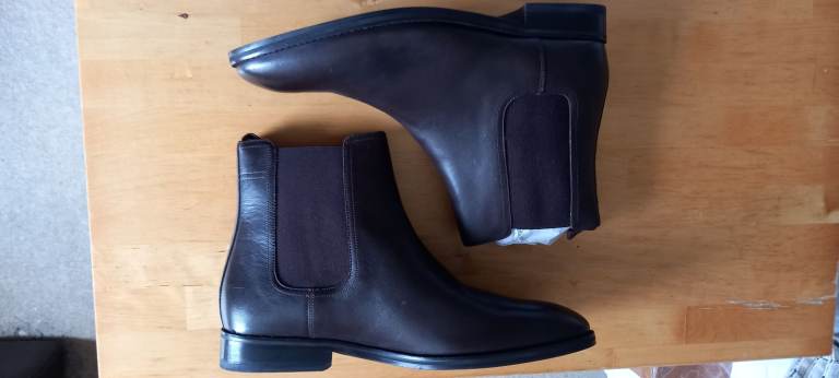 Men's Chelsea Boots (Ted Baker) UK 12F Brown Leather