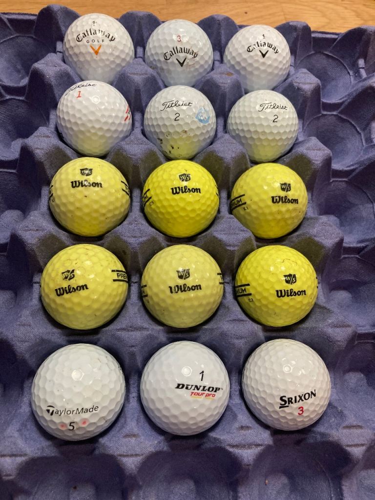 Golf balls , 15