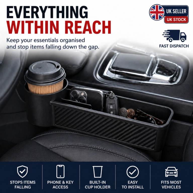 Car Seat Gap Organiser Cup Holder Phone Storage Pocket Car Accessories UK