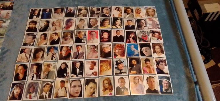 James bond movie character cards .