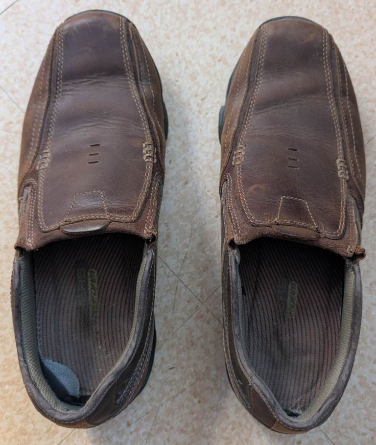 Mens Skechers Diameter Zinroy Brown Slip On Memory Foam Shoes Size 9.5 (Excellent Condition)