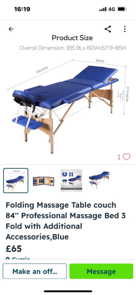 Massage table 