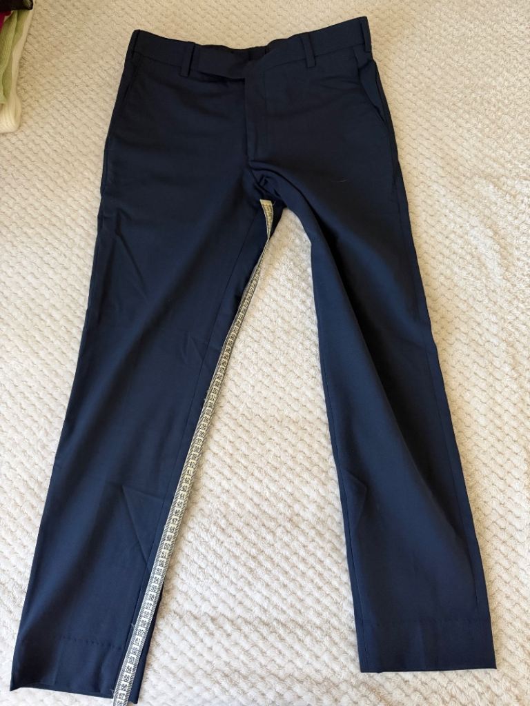 Men's navy blue suit trousers - Brand New, W30 
