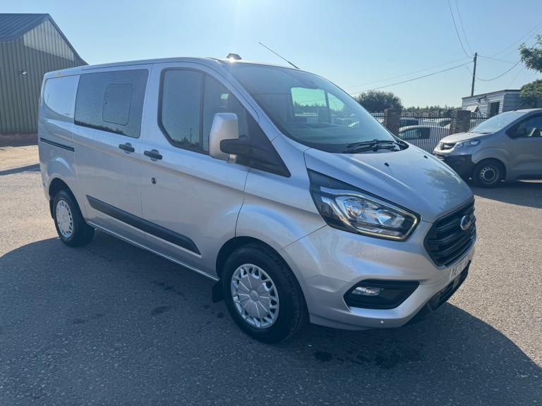 2020 Ford Transit Custom 2.0 EcoBlue 105ps Low Roof D/Cab Trend Van CREW VAN SILVER FSH PANEL VAN...