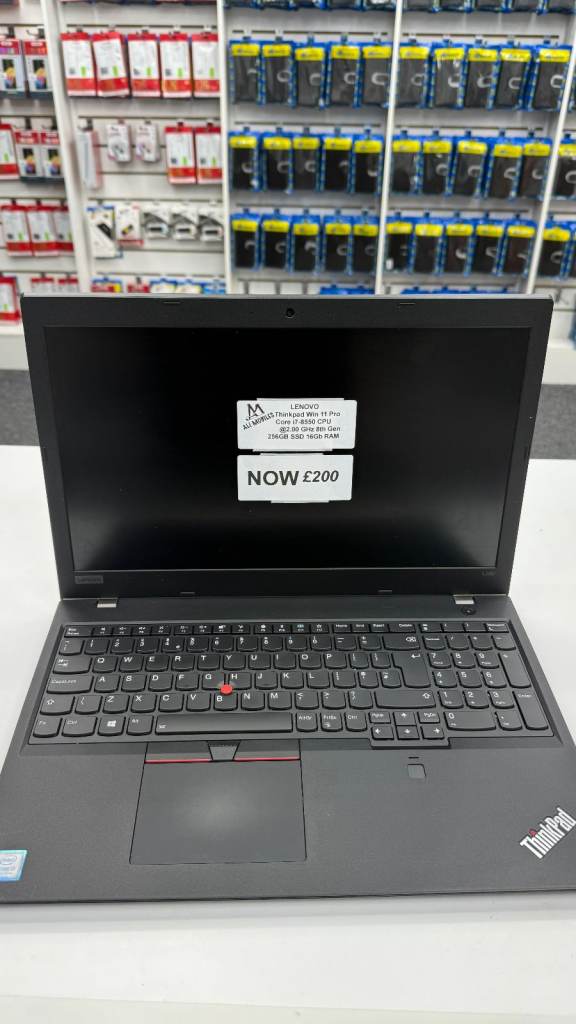 Like New Used Laptop LENOVO Thinkpad Win 11 Pro Core i7 -8550 CPU @2.00 GHz 8th Gen 256GB SSD 