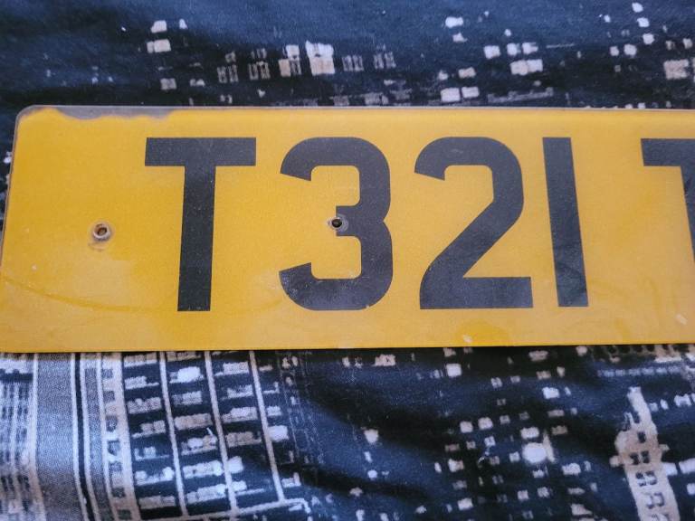 Private number plate