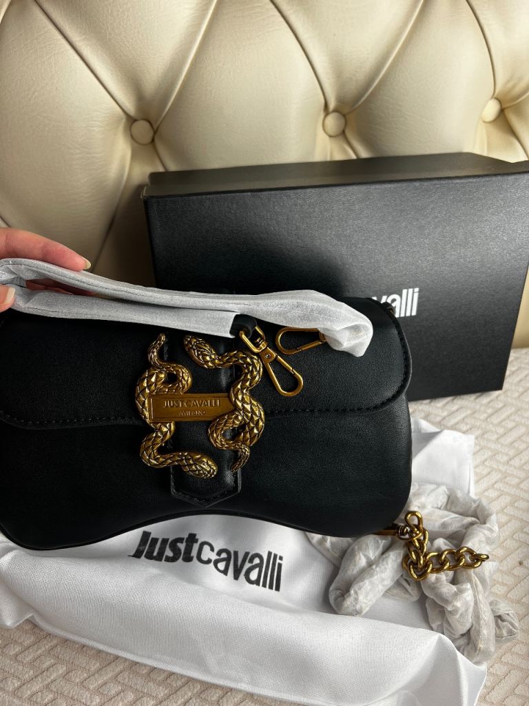 Black Leather Shoulder Bag – New with Tags