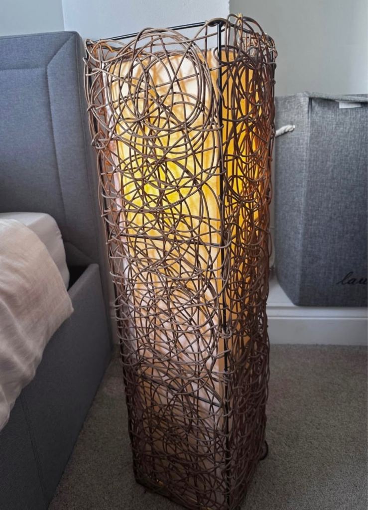 Tall Rattan Floor Lamp