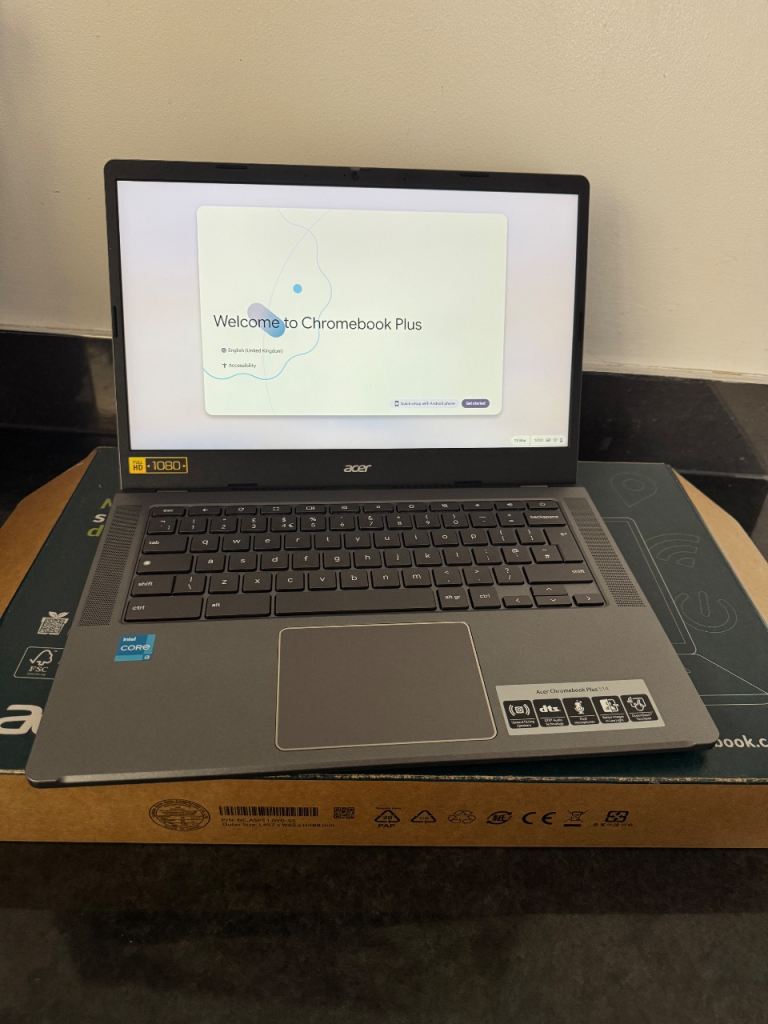 ACER 514 14" Chromebook Plus - Intel® Core™' 3,128 GB eMMC, Grey